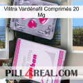 Vilitra Vardénafil Comprimés 20 Mg 32